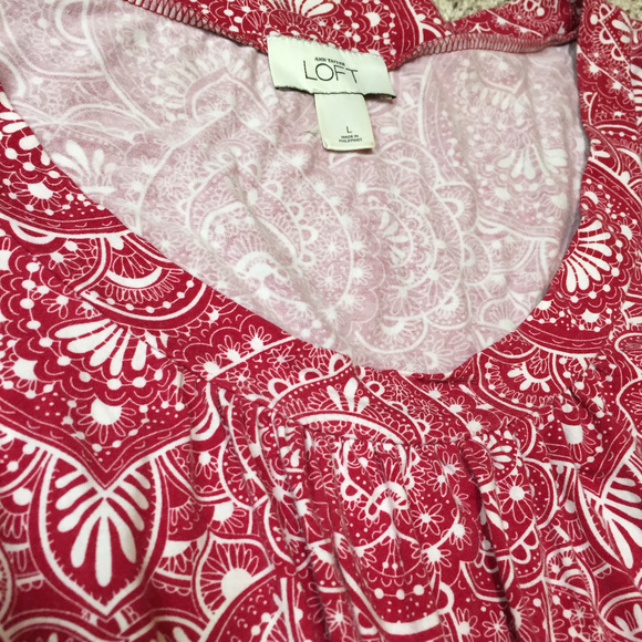 *50%OFF BUNDLES*LOFT bandana print top - Picture 3 of 6